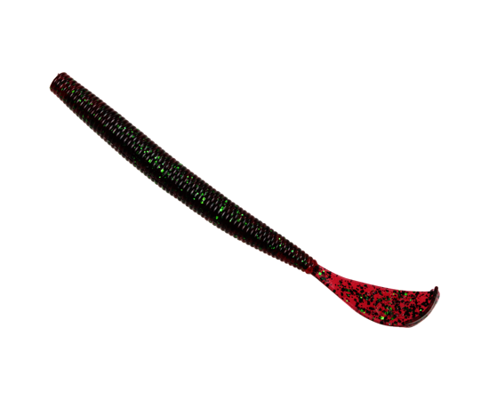 RGCUT56-85  Strike King Rage Cut-R-Worm 6" Red Bug