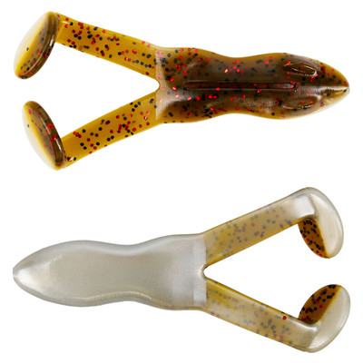 TFF-SRF-205  Ribbit Frog Green Pumpkin/Red Pearl