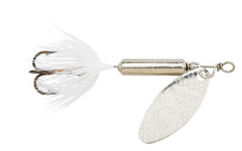 YK212-CHWT   Yakima Rooster Tails 1/4oz Chrome White