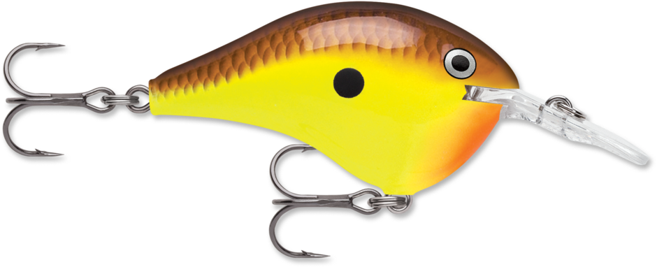 DT06-CTB   Rapala DT Series Crankbait Chartreuse Brown