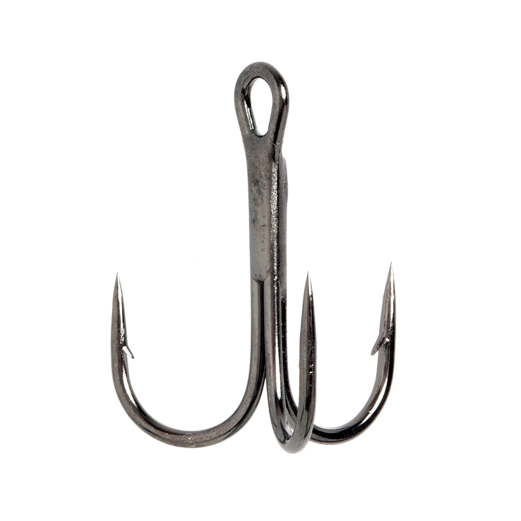 L7777BPG-4   Eagle Claw Lazer 4x Treble Hook Plat Black