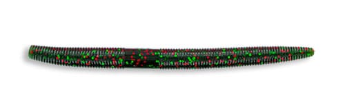 YAM-9-10-222   Yamamoto 5" Senko Worm Wat Red/Green Flake