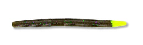 YAM-9-10-913   Yamamoto 5" Senko Worm Green Pumpkin Purple Flake/Chart Tail