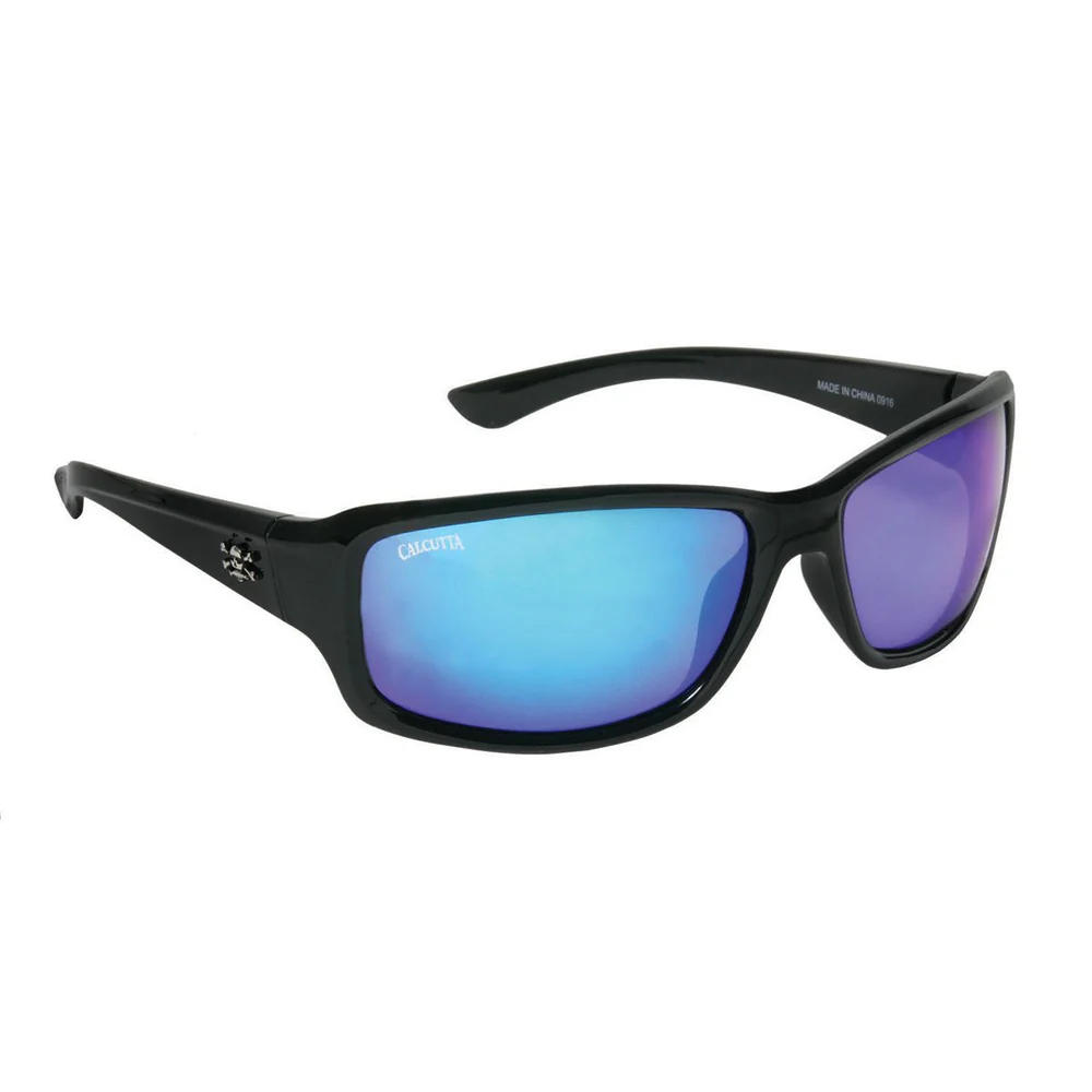 FD1BM   Calcutta Fundy Sunglasses Black Frame/Blue Lens