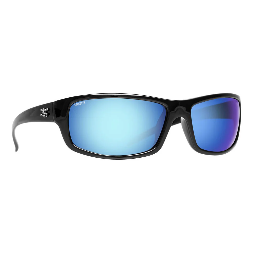 MD1BM   Calcutta Meads Sunglasses Black Frame/Blue Lens