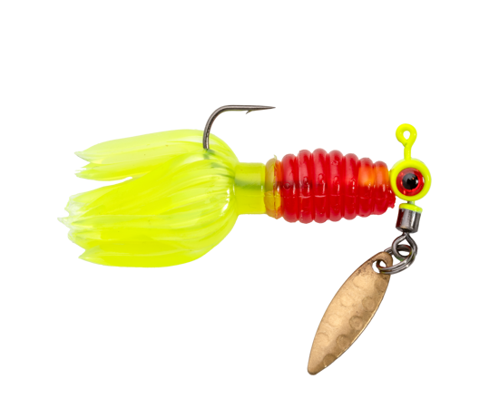 MRCSHSIPCT116-187   Strike King Sausage Head Crappie Jigs 1/16oz Red Rooster