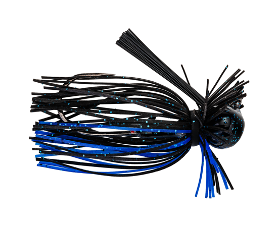 TGFFJ38-2   Strike King Tour Grade Football Finesse Jig 3/8oz Black Blue