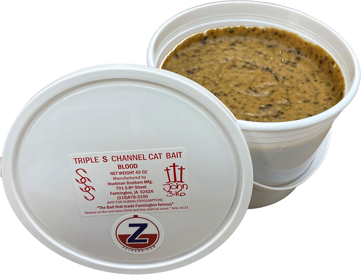 SSS Catfish Bait-Blood  45oz Tub