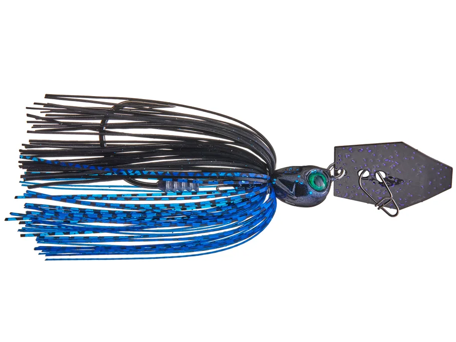 CBEV38-03   Z-Man Chatterbait Elite Evo 3/8oz Black/Blue