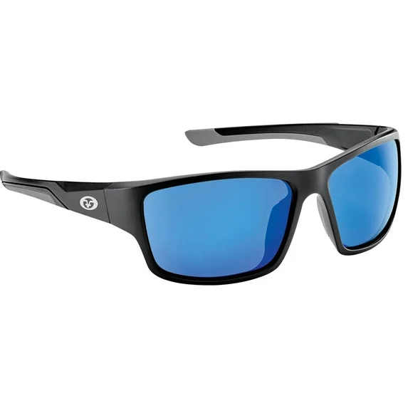 7712BSB   Flying Fisherman Sand Bank Sunglasses Black-Blue Mirror