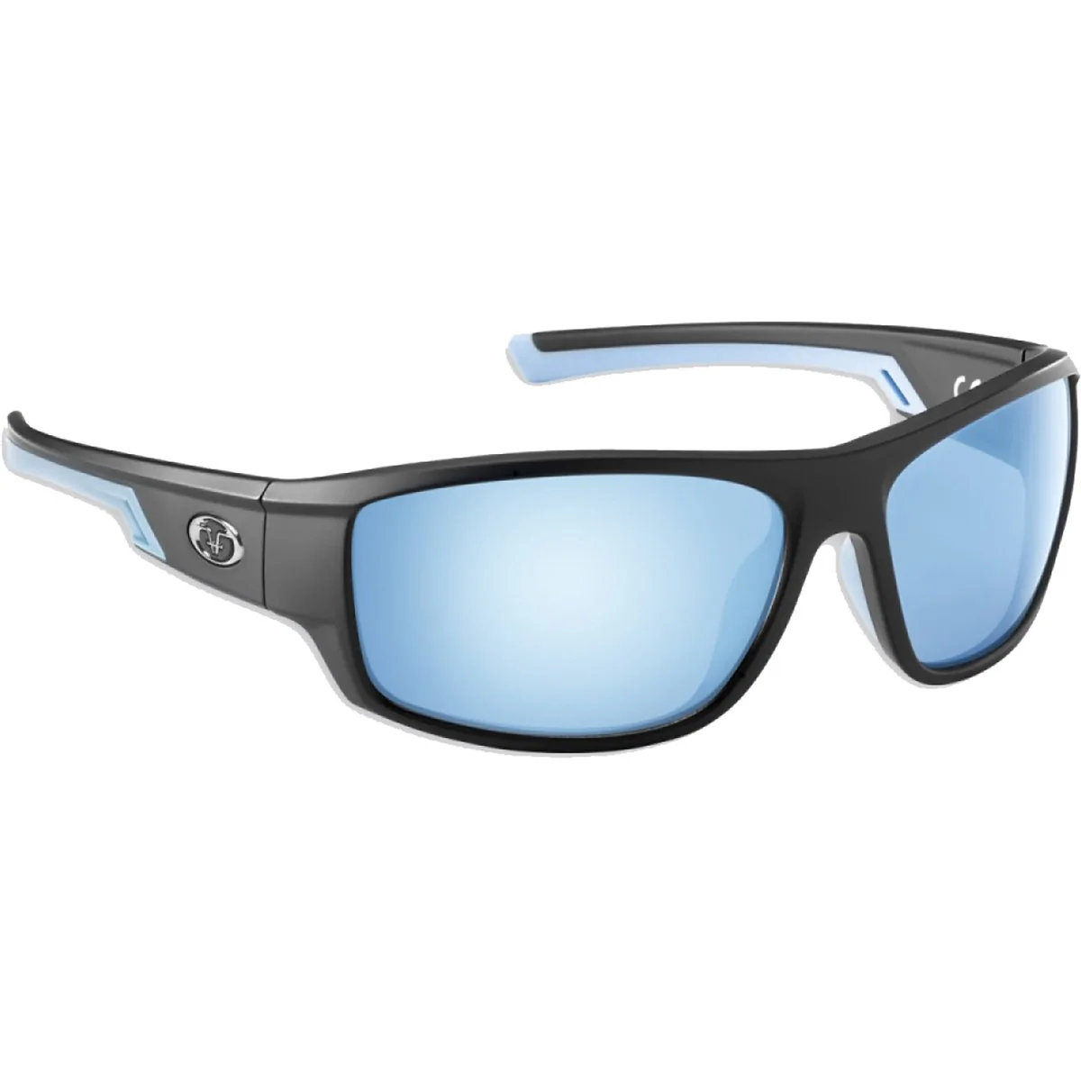 7862BSB   Flying Fisherman Reefline Sunglasses Black-Blue Mirror
