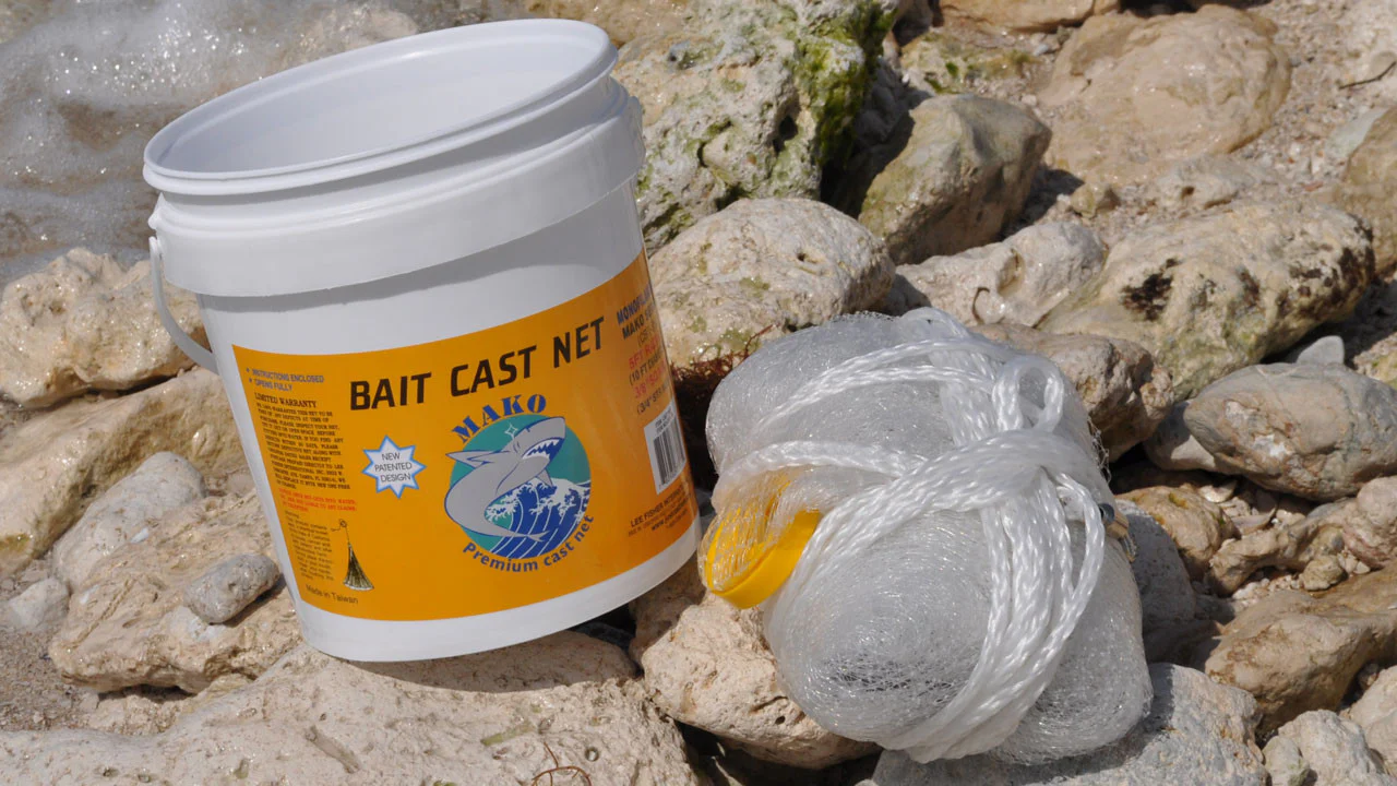 CBT-S6 Lee Fisher 6' Mako Cast Net 3/8" Mesh
