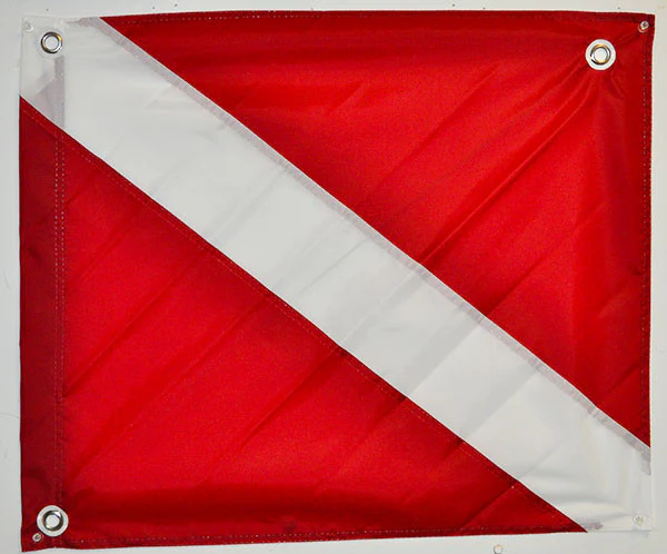 TT-DIVEFLAG2024-NYLN   Lee Fisher Dive Flag 20x24" Nylon