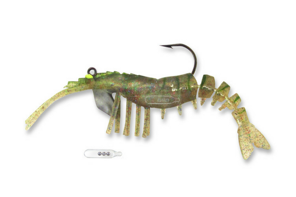 E-VS35R-14-06 Vudu 3.5" Rattler Shrimp 1/4oz Magic 2pk