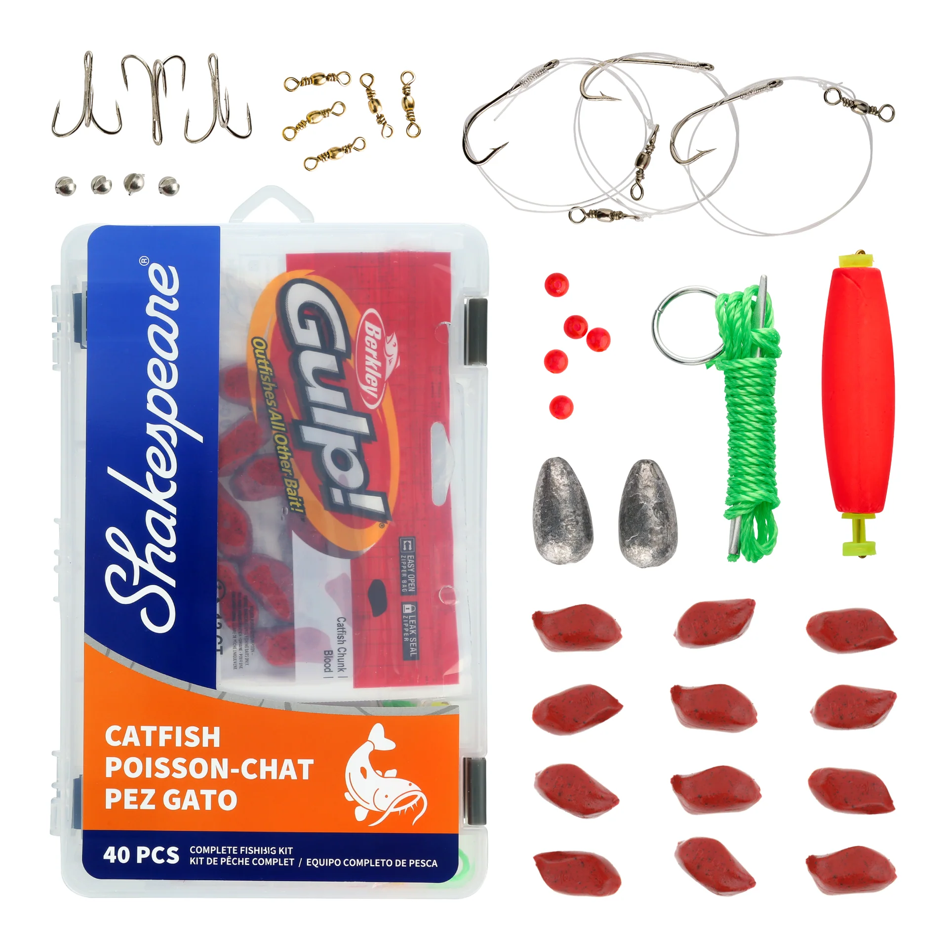 CMF3CATFISHTBIT Shakespeare Catfish Tackle Kit Tacklebox