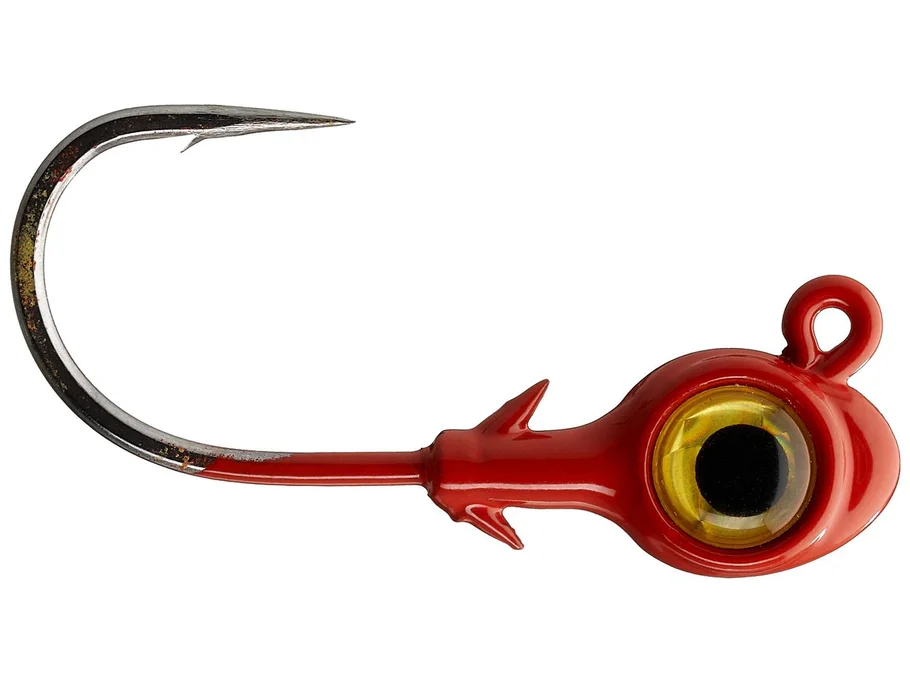 TEJX316-01PK3   Z-Man Trout Eye X Jigheads 3/16oz Red 3pk