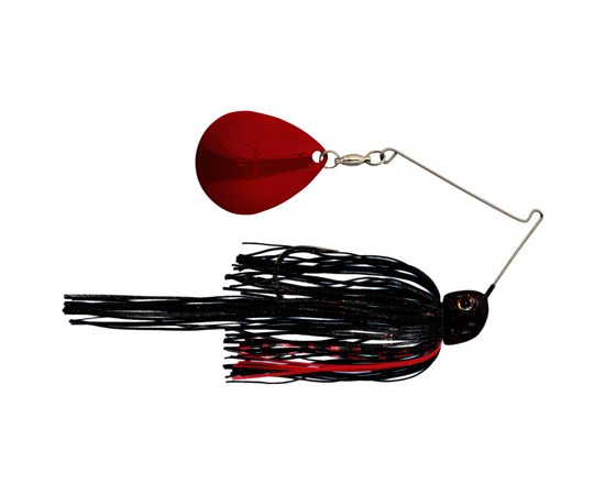 TGN12C-219   Strike King Tour Grade Night Spinnerbait 1/2oz Black/Red