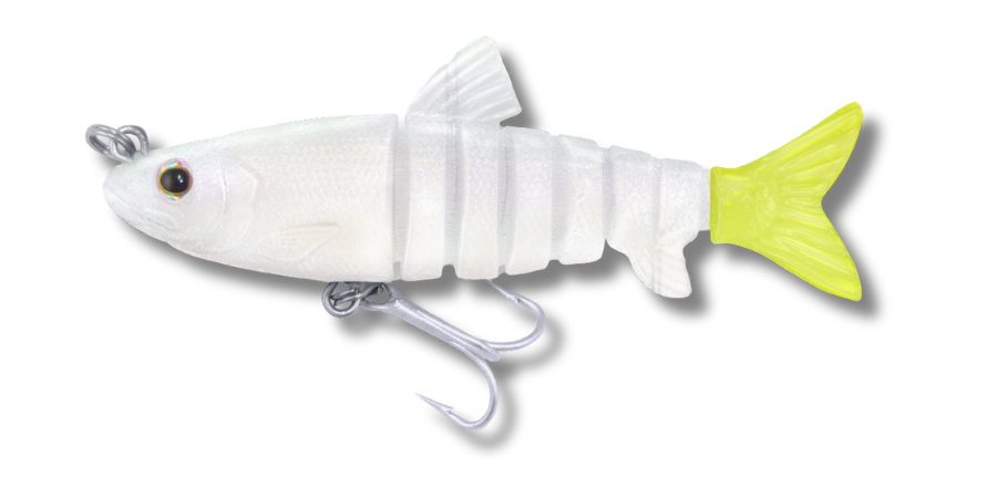 E-VM35-109   Vudu Mullet Pearl/Chart Tail 3.5"  1/4oz
