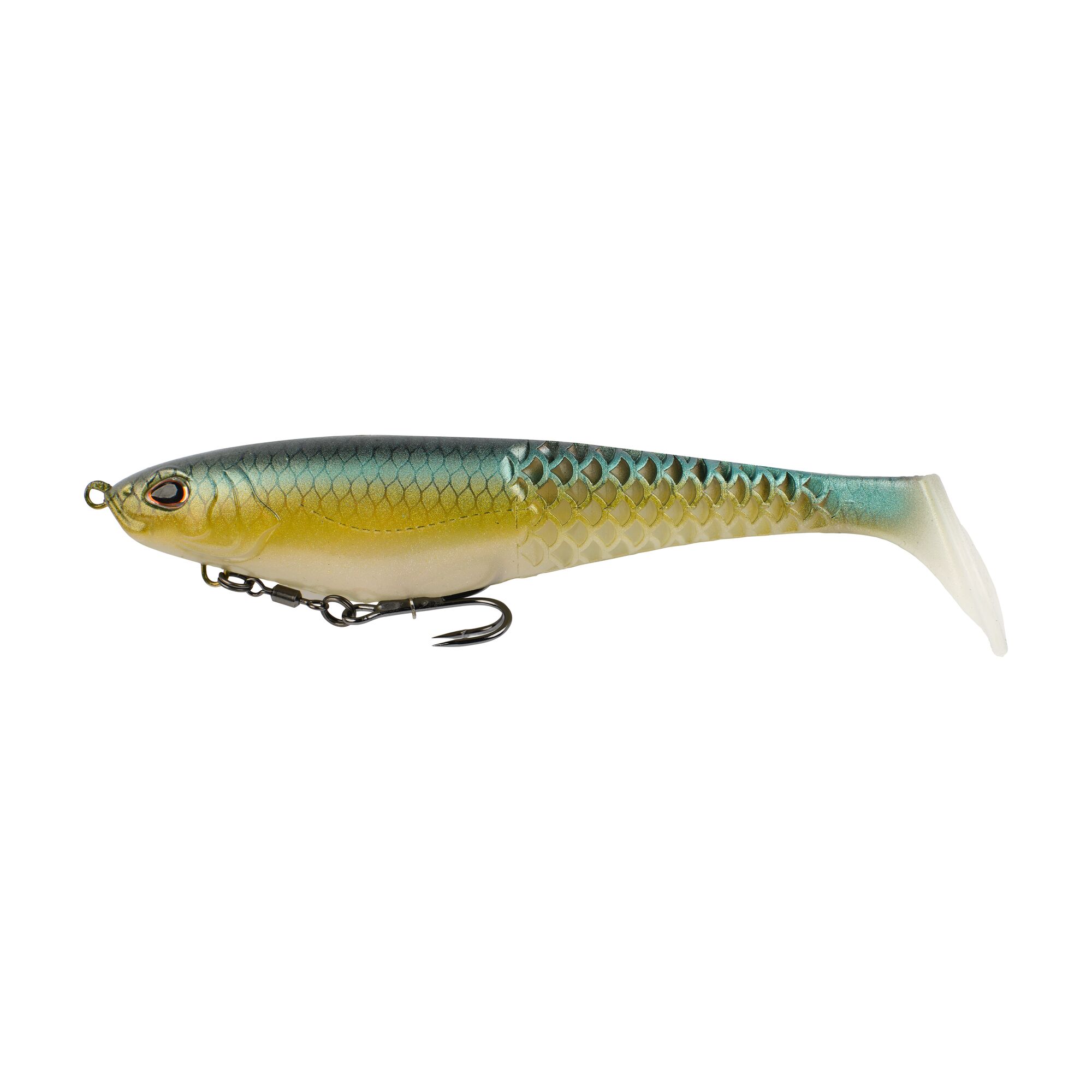 BPBCLSH6-GRSD   Berkley 6" Cull Shad Green Shad